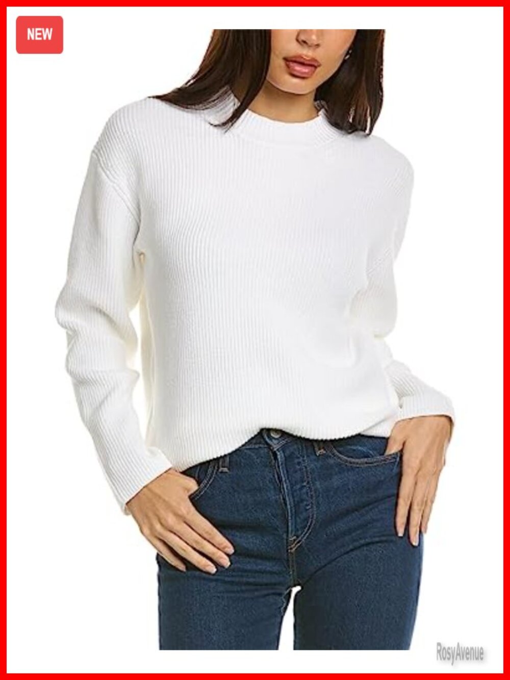 Ribbed Cotton Tunic Short Sleeve Crew Neck Stretch Pullover Top